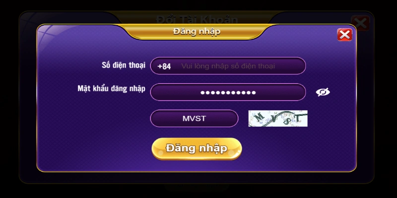 Đăng nhập game bài 68 trải nghiệm kho trò chơi siêu khủng 4 Bet thủ kiểm tra thông tin trên biểu mẫu đăng nhập và xác nhận
