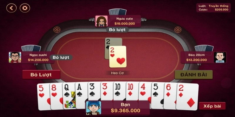 Kinh nghiệm chơi Tiến lên miền Nam game bài 68 chuẩn xác 5 Tuyệt đối không để quân 2 cuối cùng để tránh rủi ro mất trắng