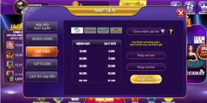 Nạp tiền game bài 68 với hình thức thẻ cào đơn giản, nhanh chóng