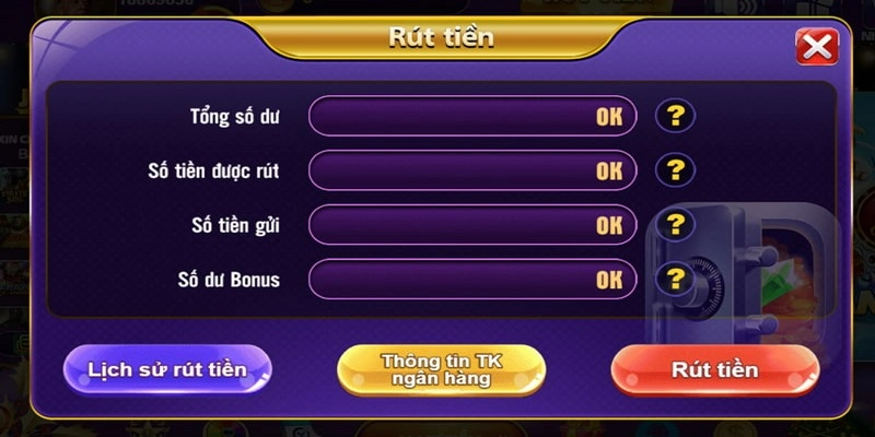 Rút tiền game bài 68 thần tốc chỉ với các thao tác đơn giản 2 Hệ thống xử lý giao dịch rút tiền game bài 68 một cách nhanh chóng với 4 bước